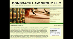 Desktop Screenshot of donsbachlaw.com