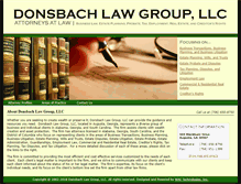 Tablet Screenshot of donsbachlaw.com